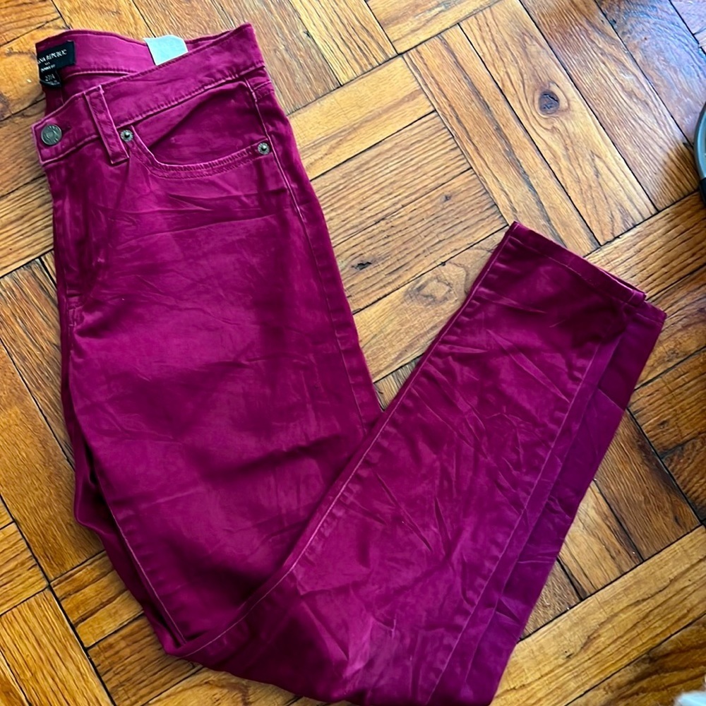 Banana Republic burgundy skinny fit size: 27/4 - Picture 1 of 6